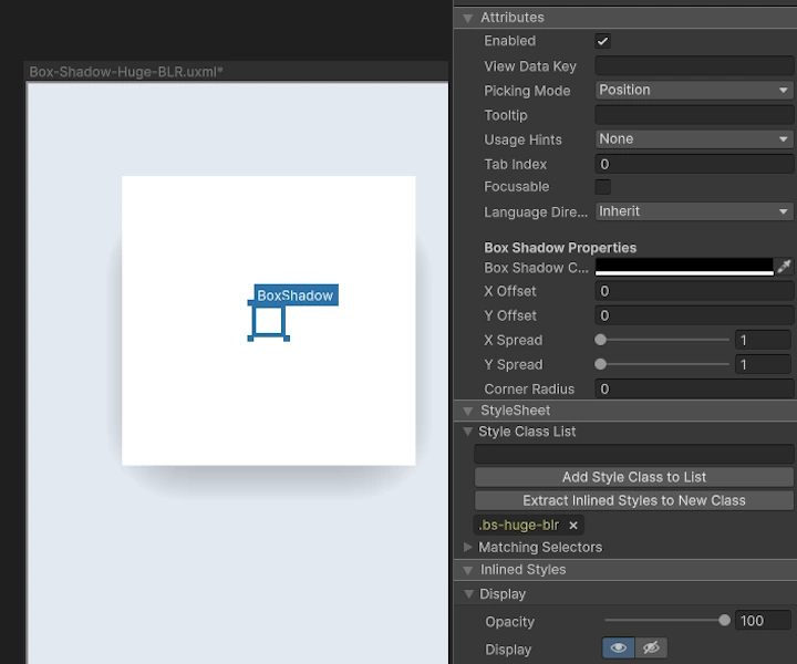 box shadow showcase image