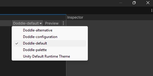 Theme selector in UI builder