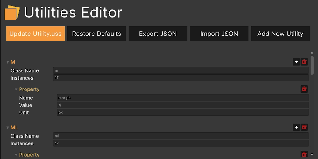 How to open the utility editor window
